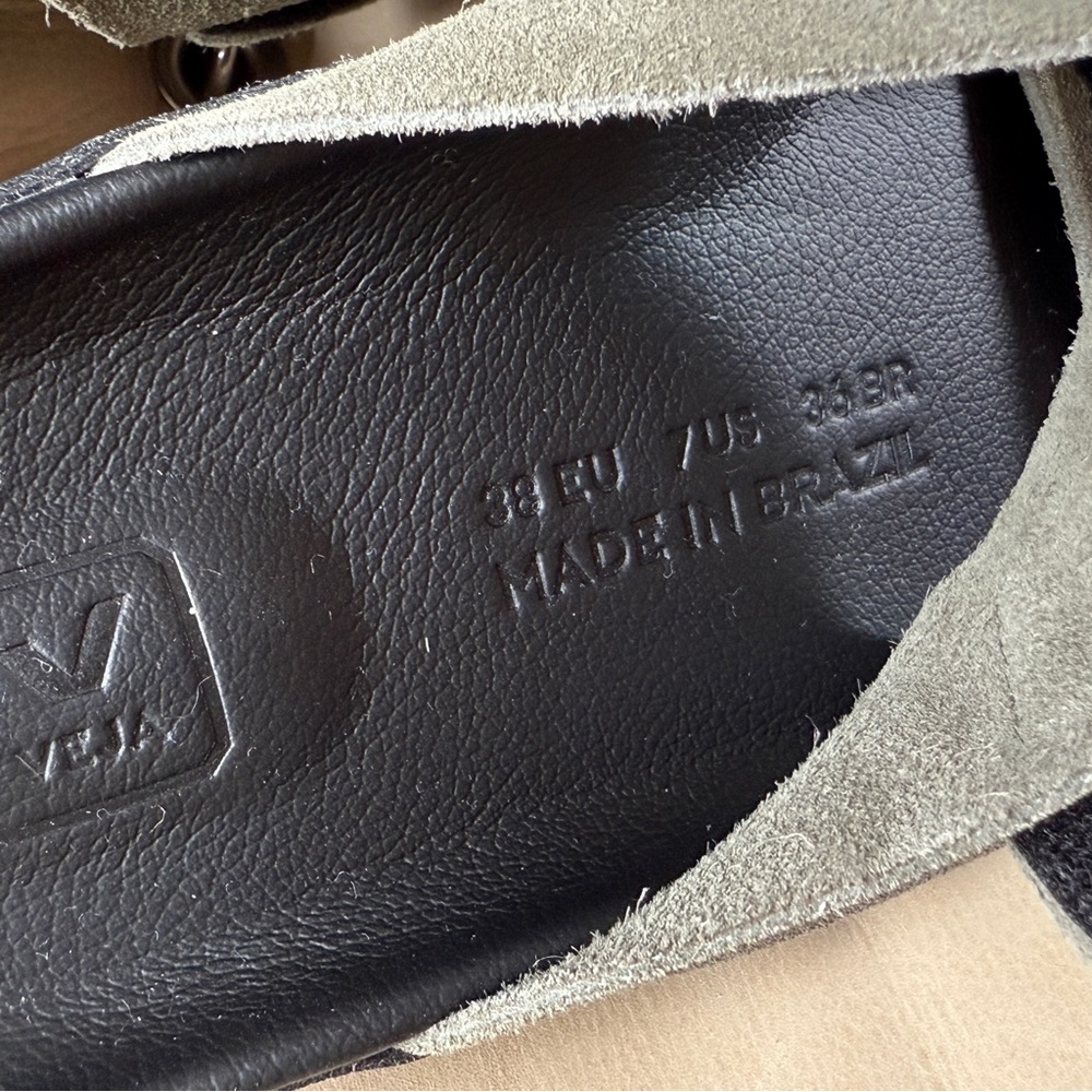 Veja Women's Suede Sandals - Olive and Black - Picture 4 of 4